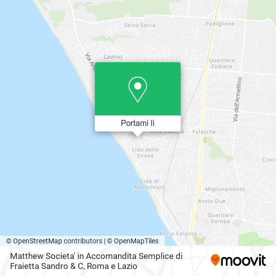 Mappa Matthew Societa' in Accomandita Semplice di Fraietta Sandro & C