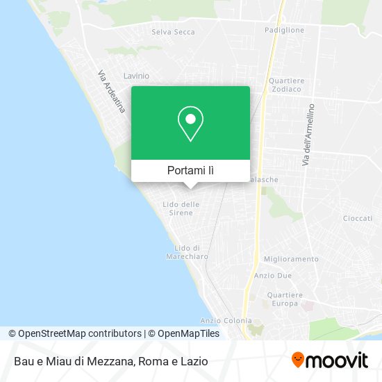 Mappa Bau e Miau di Mezzana