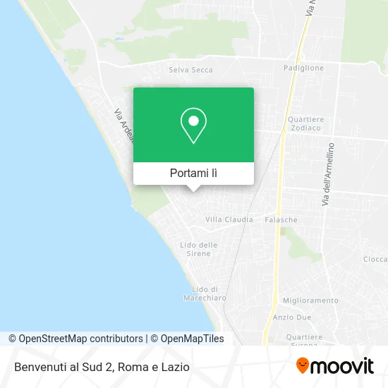 Mappa Benvenuti al Sud 2