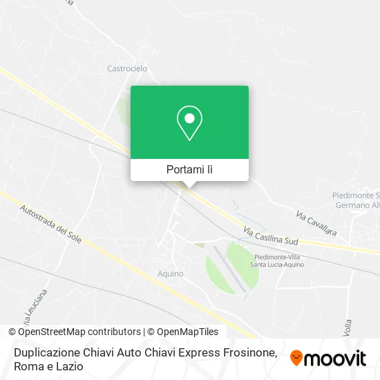 Mappa Duplicazione Chiavi Auto Chiavi Express Frosinone