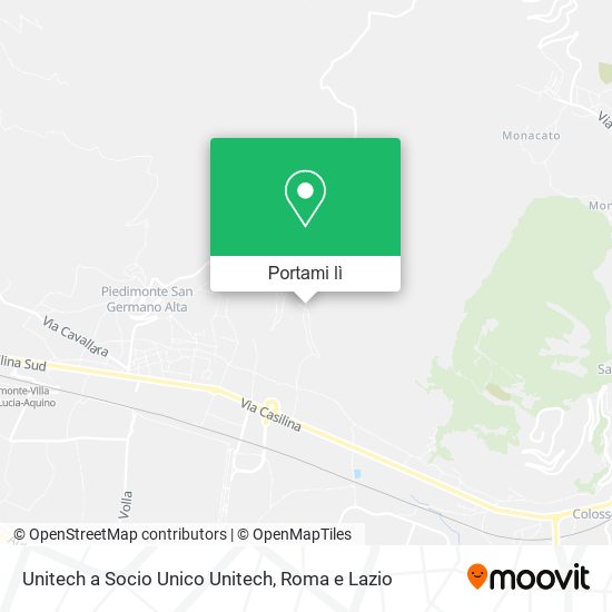Mappa Unitech a Socio Unico Unitech