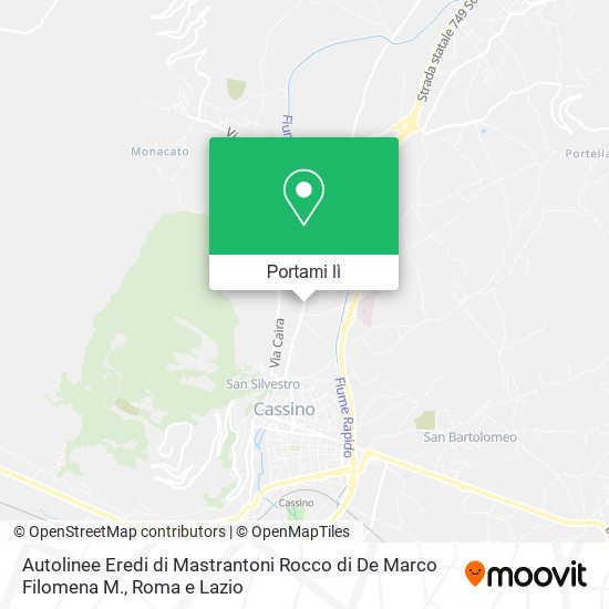 Mappa Autolinee Eredi di Mastrantoni Rocco di De Marco Filomena M.