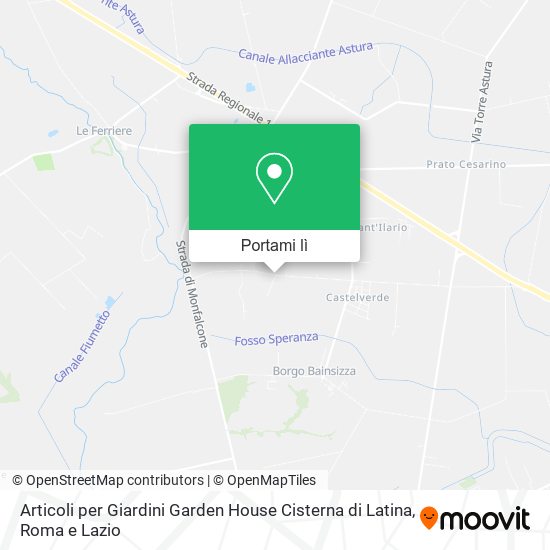 Mappa Articoli per Giardini Garden House Cisterna di Latina