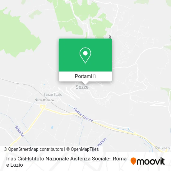 Mappa Inas Cisl-Istituto Nazionale Aistenza Sociale-