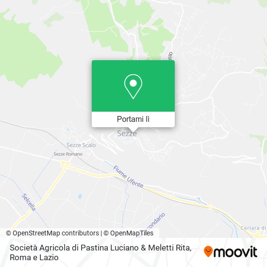 Mappa Società Agricola di Pastina Luciano & Meletti Rita