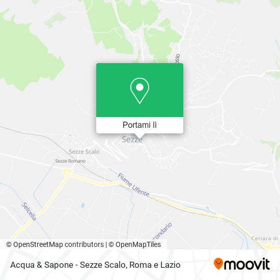 Mappa Acqua & Sapone - Sezze Scalo