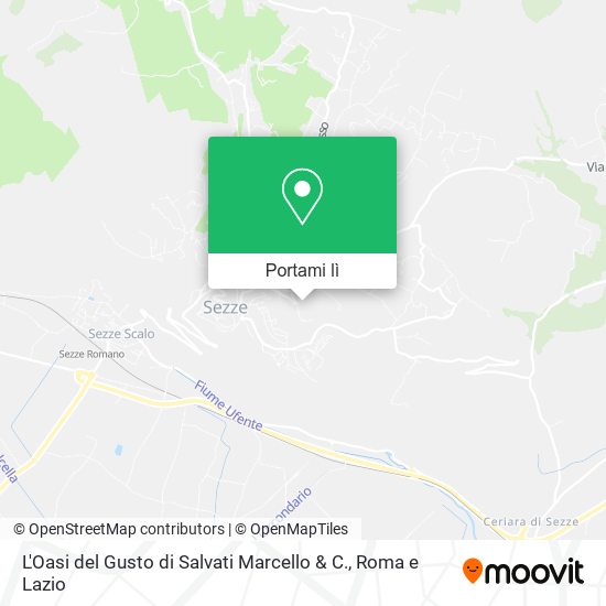 Mappa L'Oasi del Gusto di Salvati Marcello & C.