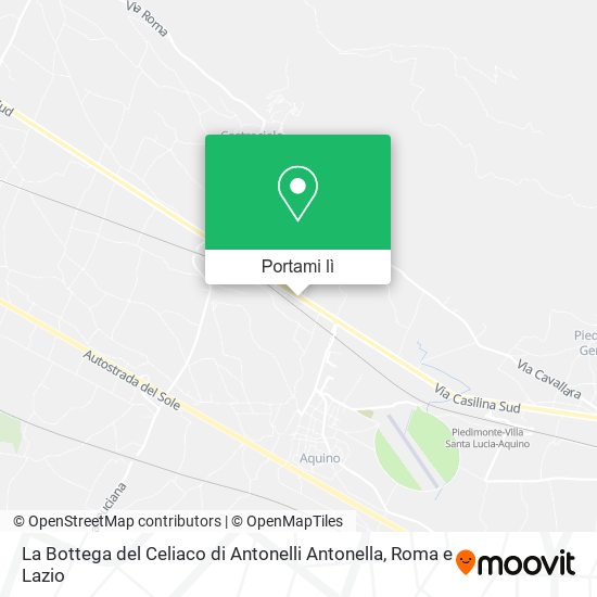 Mappa La Bottega del Celiaco di Antonelli Antonella