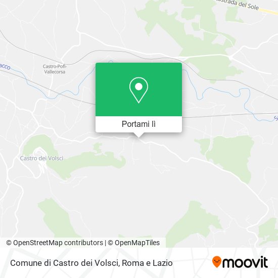 Mappa Comune di Castro dei Volsci