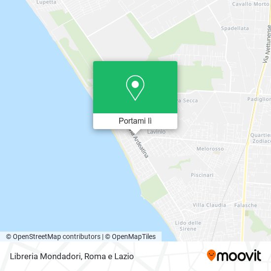 Mappa Libreria Mondadori