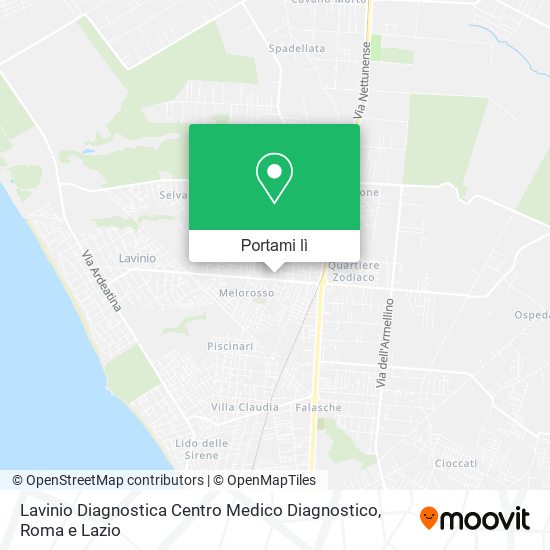 Mappa Lavinio Diagnostica Centro Medico Diagnostico