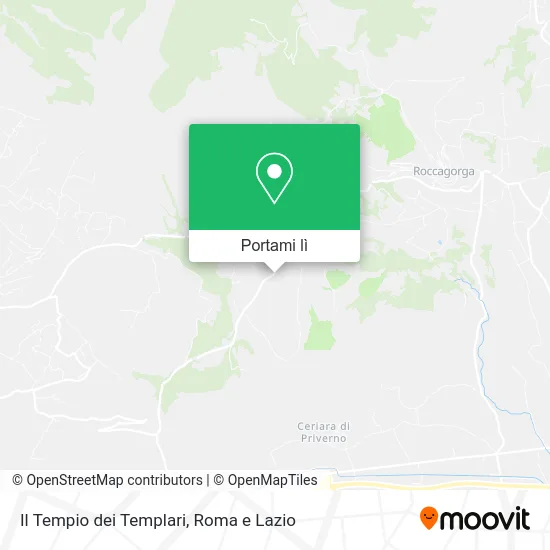 Mappa Il Tempio dei Templari