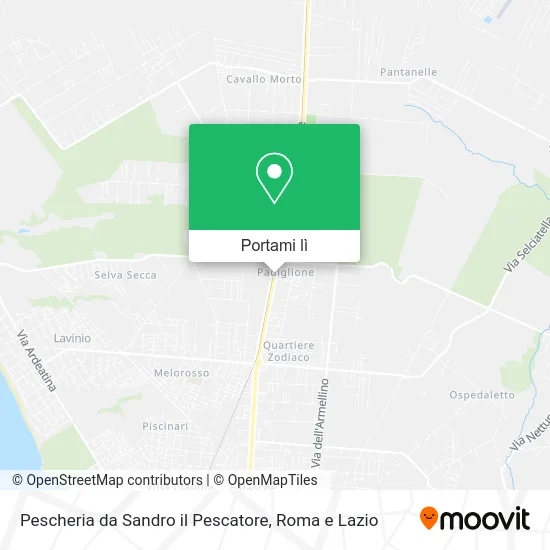 Mappa Pescheria da Sandro il Pescatore