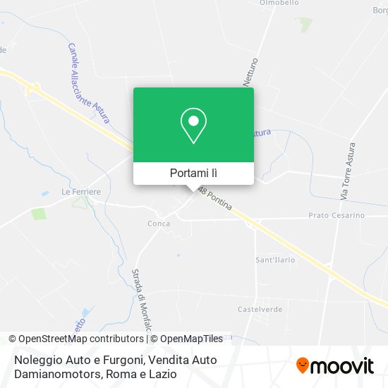 Mappa Noleggio Auto e Furgoni, Vendita Auto Damianomotors