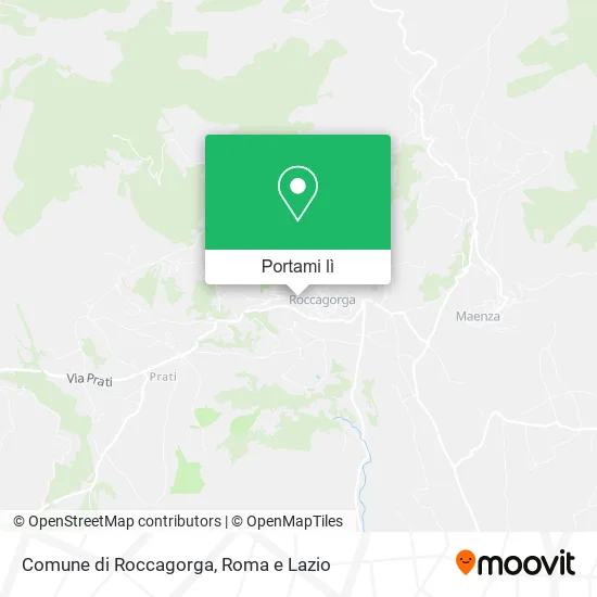 Mappa Comune di Roccagorga