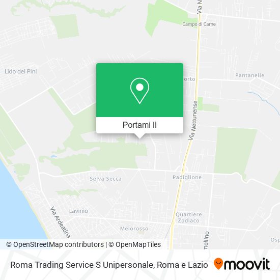 Mappa Roma Trading Service S Unipersonale