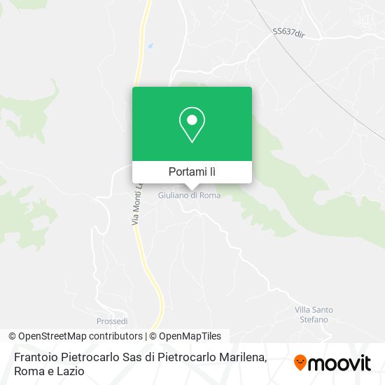 Mappa Frantoio Pietrocarlo Sas di Pietrocarlo Marilena