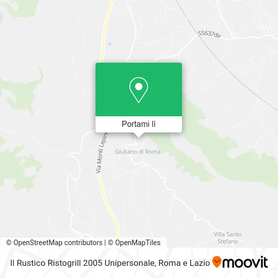 Mappa Il Rustico Ristogrill 2005 Unipersonale