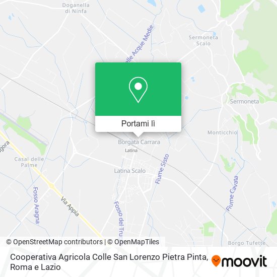 Mappa Cooperativa Agricola Colle San Lorenzo Pietra Pinta