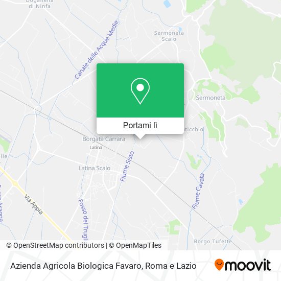 Mappa Azienda Agricola Biologica Favaro