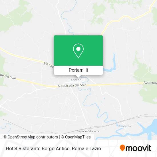 Mappa Hotel Ristorante Borgo Antico