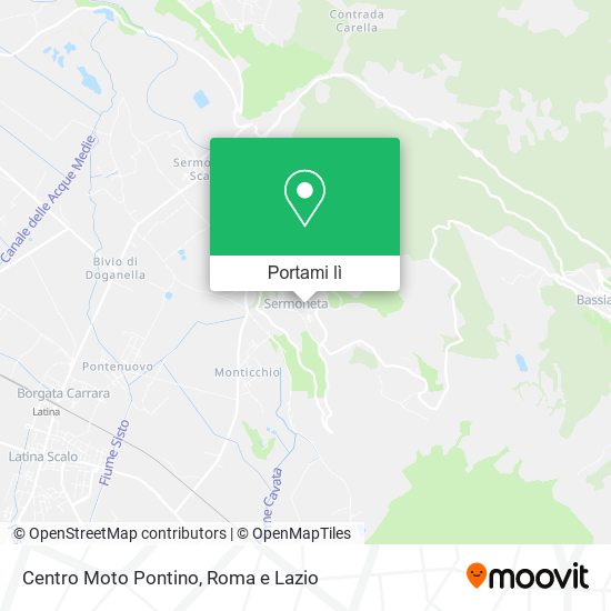 Mappa Centro Moto Pontino