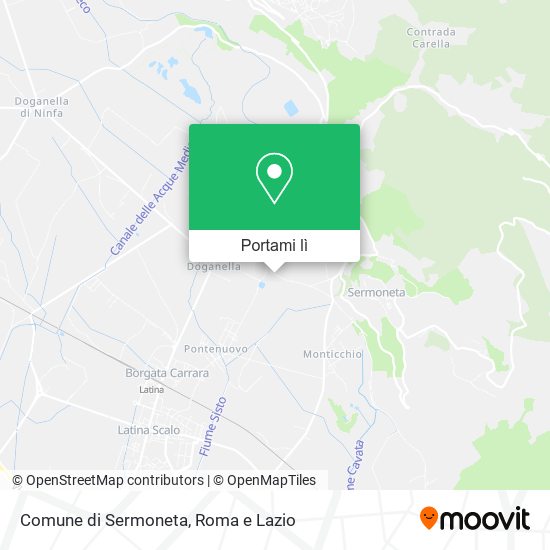 Mappa Comune di Sermoneta