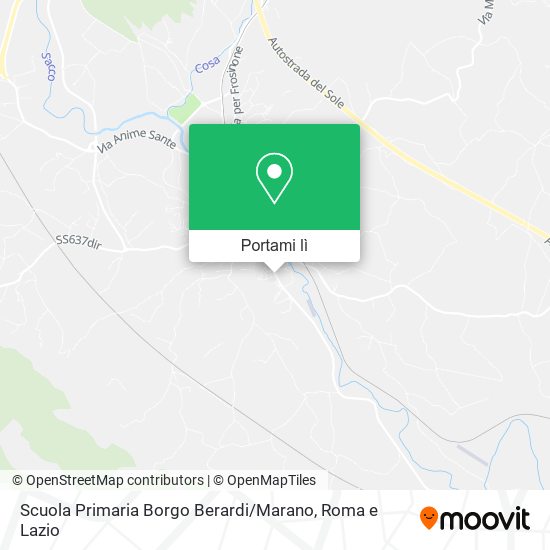 Mappa Scuola Primaria Borgo Berardi / Marano