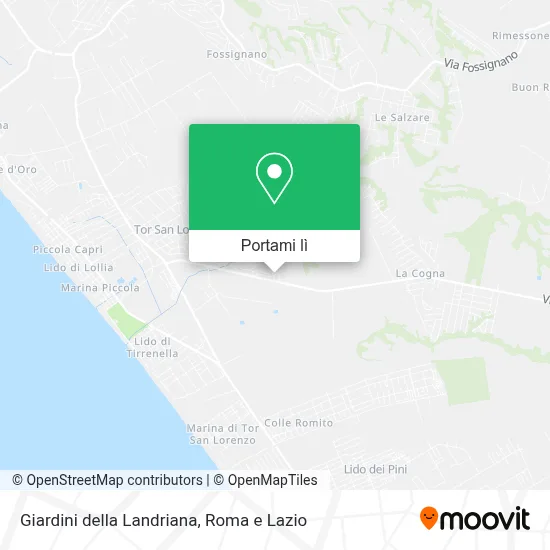 Mappa Giardini della Landriana