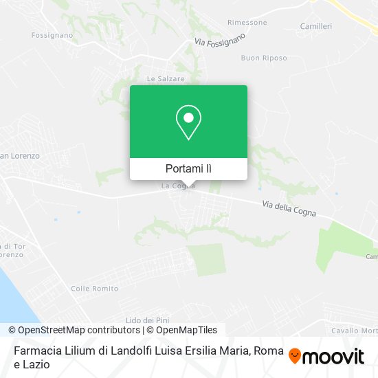 Mappa Farmacia Lilium di Landolfi Luisa Ersilia Maria