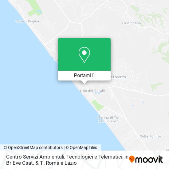 Mappa Centro Servizi Ambientali, Tecnologici e Telematici, in Br Eve Csat. & T.