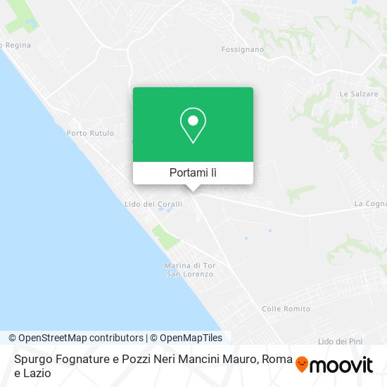 Mappa Spurgo Fognature e Pozzi Neri Mancini Mauro