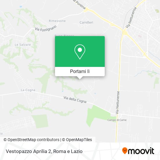 Mappa Vestopazzo Aprilia 2