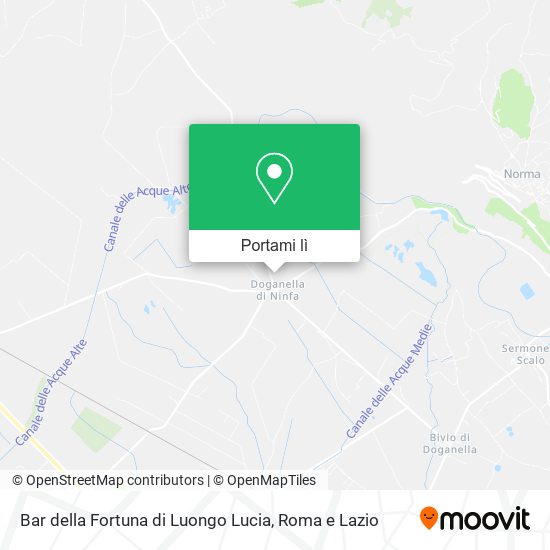 Mappa Bar della Fortuna di Luongo Lucia