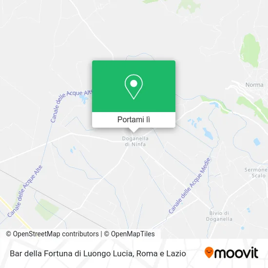 Mappa Bar della Fortuna di Luongo Lucia