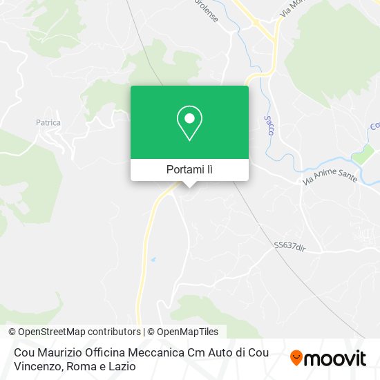 Mappa Cou Maurizio Officina Meccanica Cm Auto di Cou Vincenzo