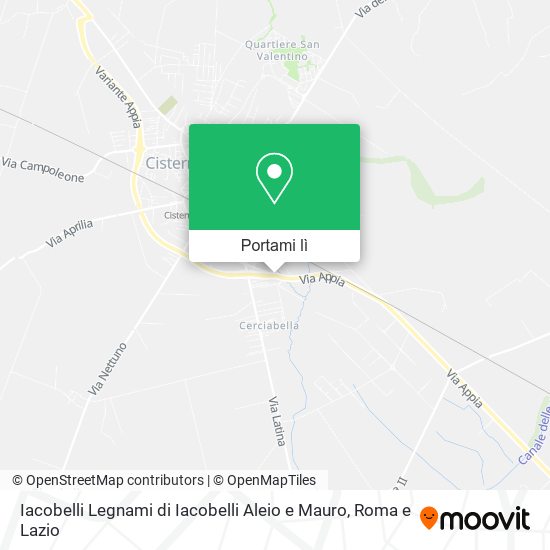 Mappa Iacobelli Legnami di Iacobelli Aleio e Mauro