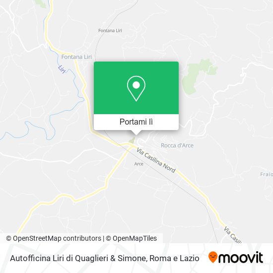 Mappa Autofficina Liri di Quaglieri & Simone