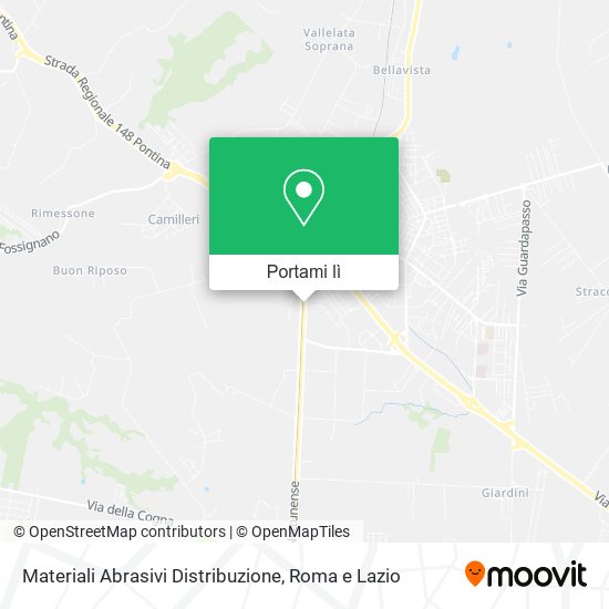 Mappa Materiali Abrasivi Distribuzione