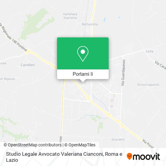 Mappa Studio Legale Avvocato Valeriana Cianconi