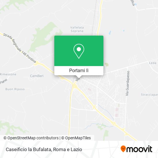 Mappa Caseificio la Bufalata