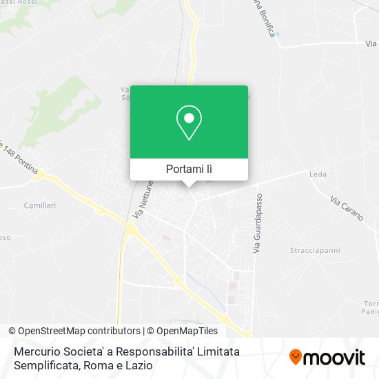 Mappa Mercurio Societa' a Responsabilita' Limitata Semplificata