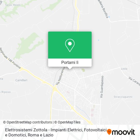 Mappa Elettrosistemi Zottola - Impianti Elettrici, Fotovoltaici e Domotici