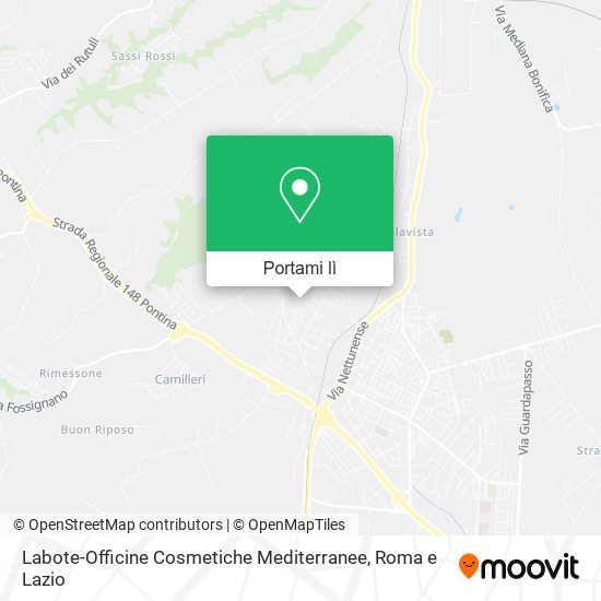 Mappa Labote-Officine Cosmetiche Mediterranee