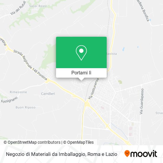 Mappa Negozio di Materiali da Imballaggio