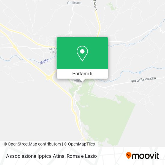 Mappa Associazione Ippica Atina