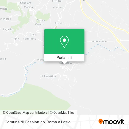 Mappa Comune di Casalattico