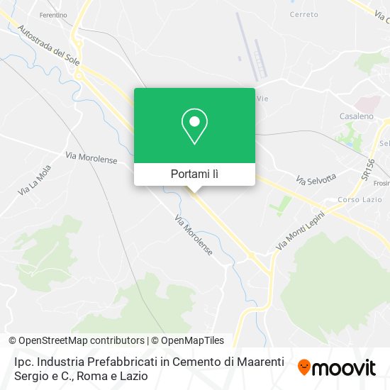 Mappa Ipc. Industria Prefabbricati in Cemento di Maarenti Sergio e C.