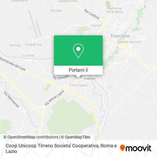 Mappa Coop Unicoop Tirreno Societa' Cooperativa