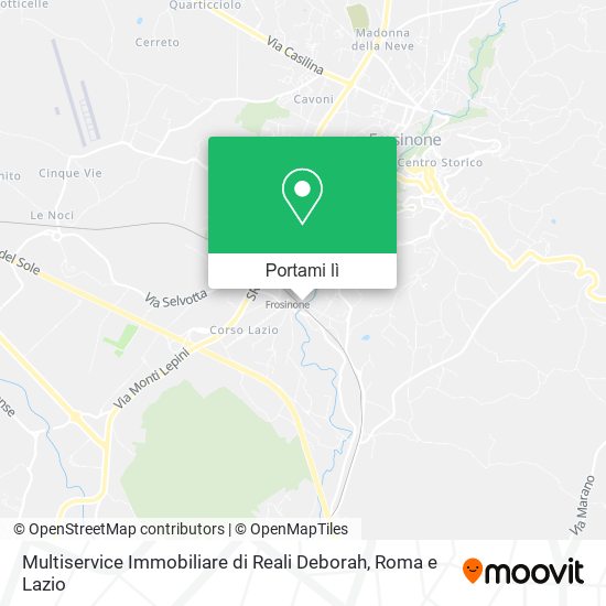 Mappa Multiservice Immobiliare di Reali Deborah